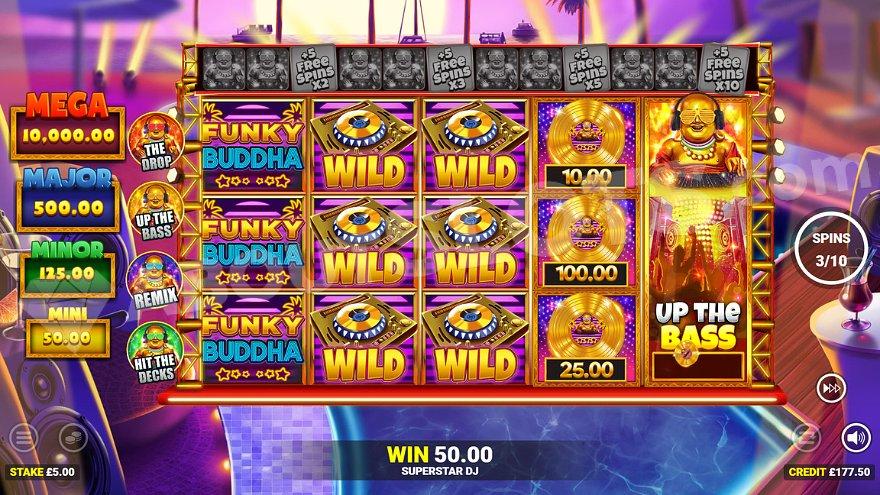 A 10X win in the Free Spins.