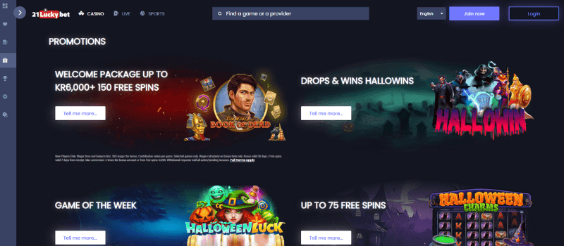 21LuckyBet Casino offers a variety of exciting bonuses, including welcome bonuses, free spins, and ongoing promotions.