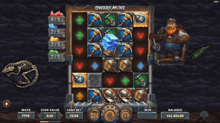 dwarf mine slot