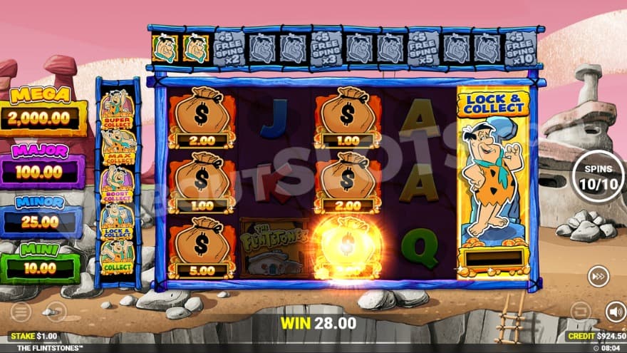 A screenshot of the free spins view