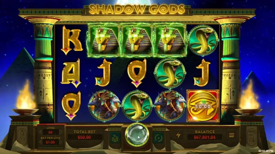 Shadow Gods Slot Gameplay