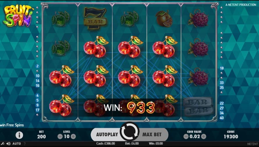 Fruit Spin video slot