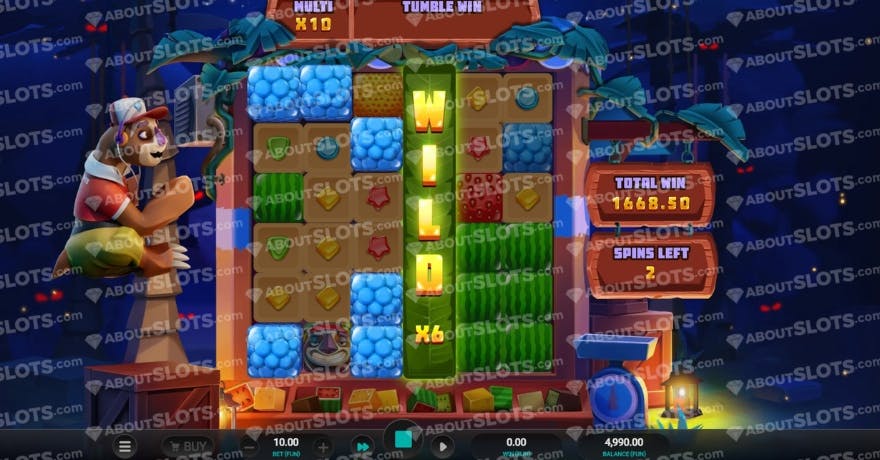 An image of the Free Spins view