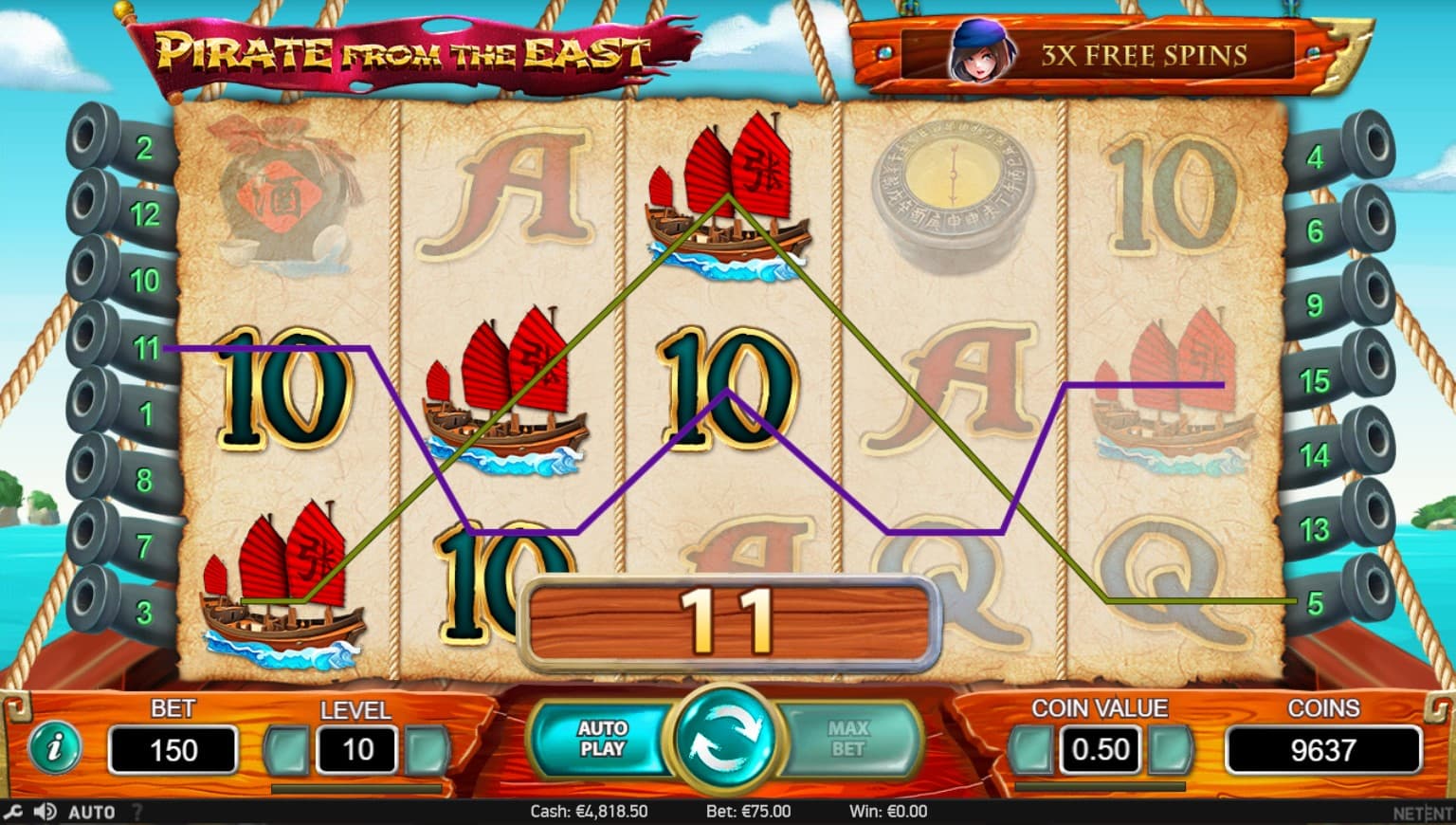 Pirate from the East Slot Gameplay