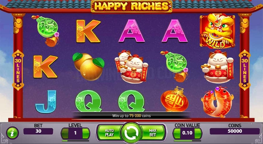 Happy riches Slot Gameplay