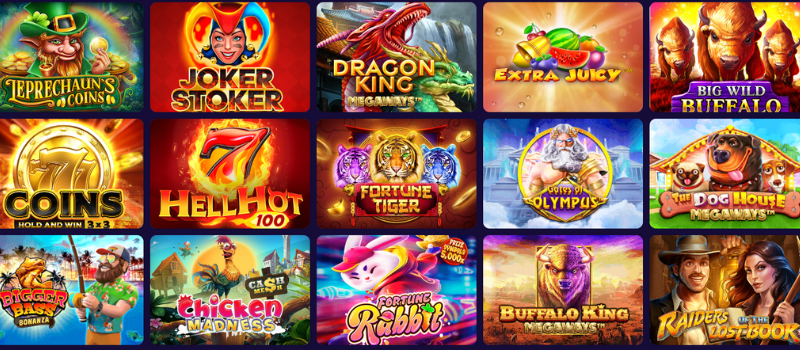 Play a variety of slot games at StakeWin Casino