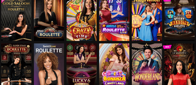 Choose your favorite live table game at RTbet Casino.