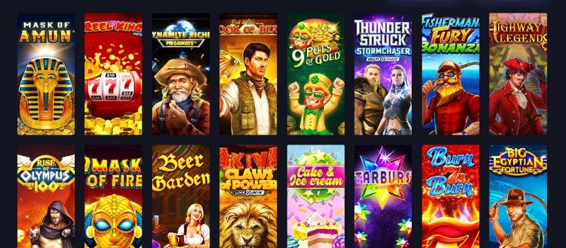 Some of the video slots at BlueFoxCasino.