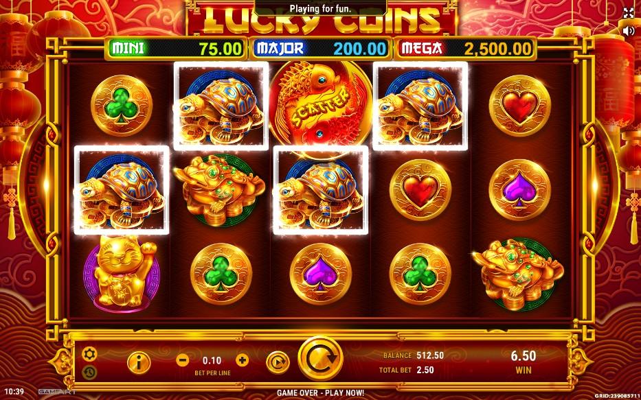 Lucky Coins Slot Gameplay