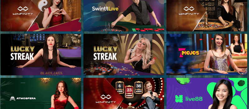 :Live Casino at 22bet Casino - Play Blackjack, Roulette, Baccarat, and more with live dealers!