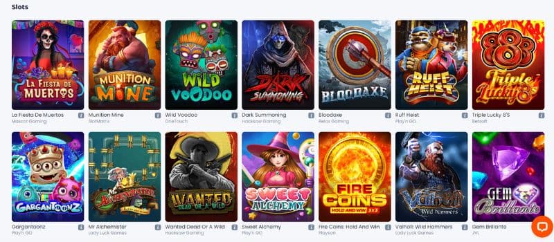 Some of the videoslots offered at CasinoVibes.