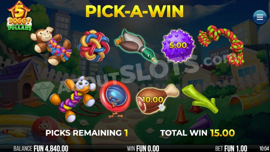 Pick a win feature with awards of up to 5000X.