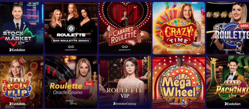 Engage in live table games with real dealers at LalaBet Casino.