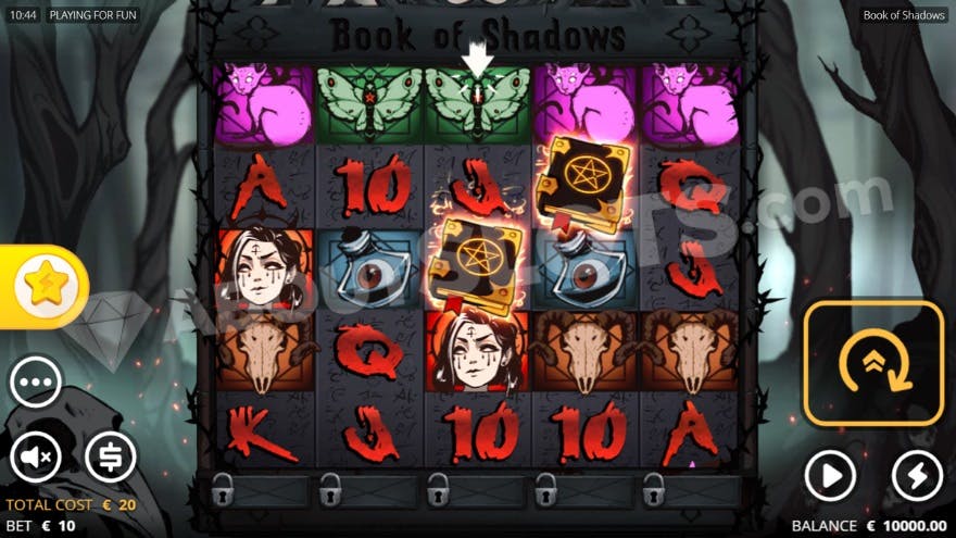 An image of the basegame view with 5 rows unlocked.