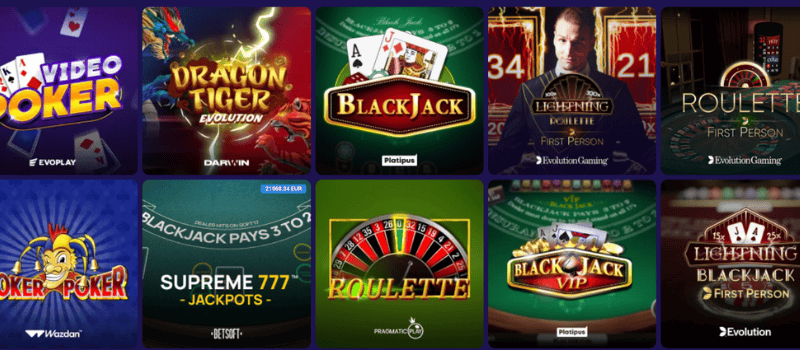 Go all in on classic table games like Blackjack and Roulette at LalaBet Casino.‍