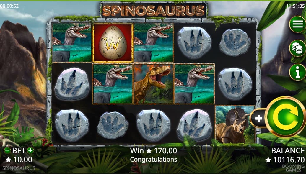 Spinosaurus Slot Gameplay