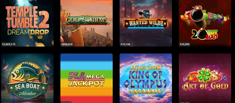 Online slot machines at Lord Ping Casino.