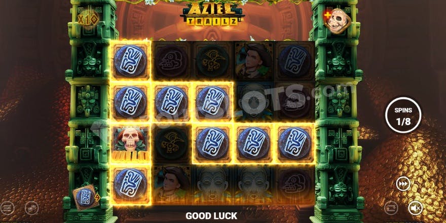 Free Spins bonus game where a win is created with the help of a wild symbol.