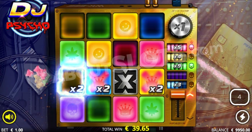 A win with 2X symbols in the Geez Spins.