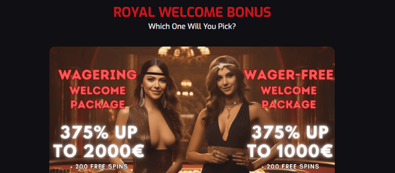 Welcome bonus: Wagering or wager-free with free spins.