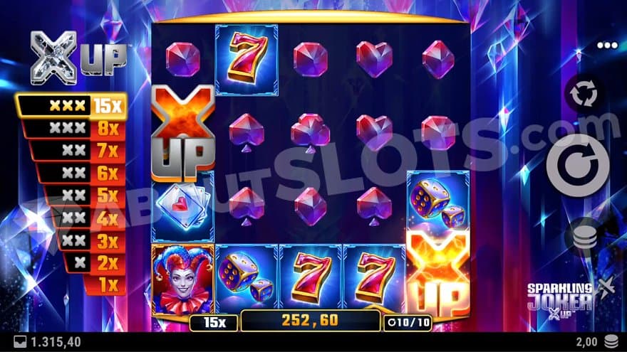 A 15X multiplier in the Free Spins.