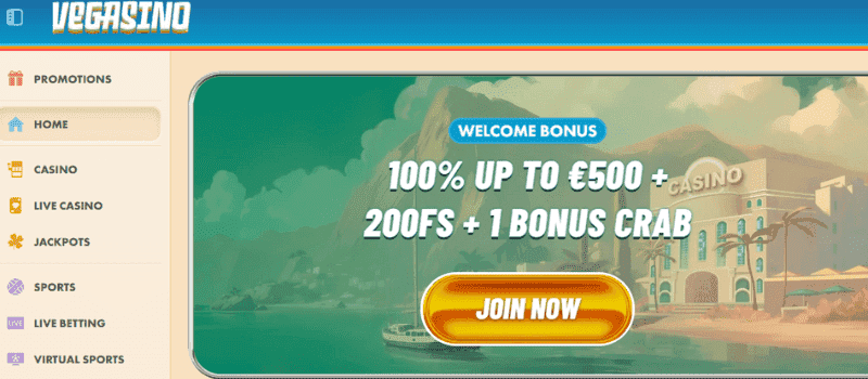 Vegasino Casino offers a variety of bonuses, including a welcome bonus, weekly reload bonuses, and free spins