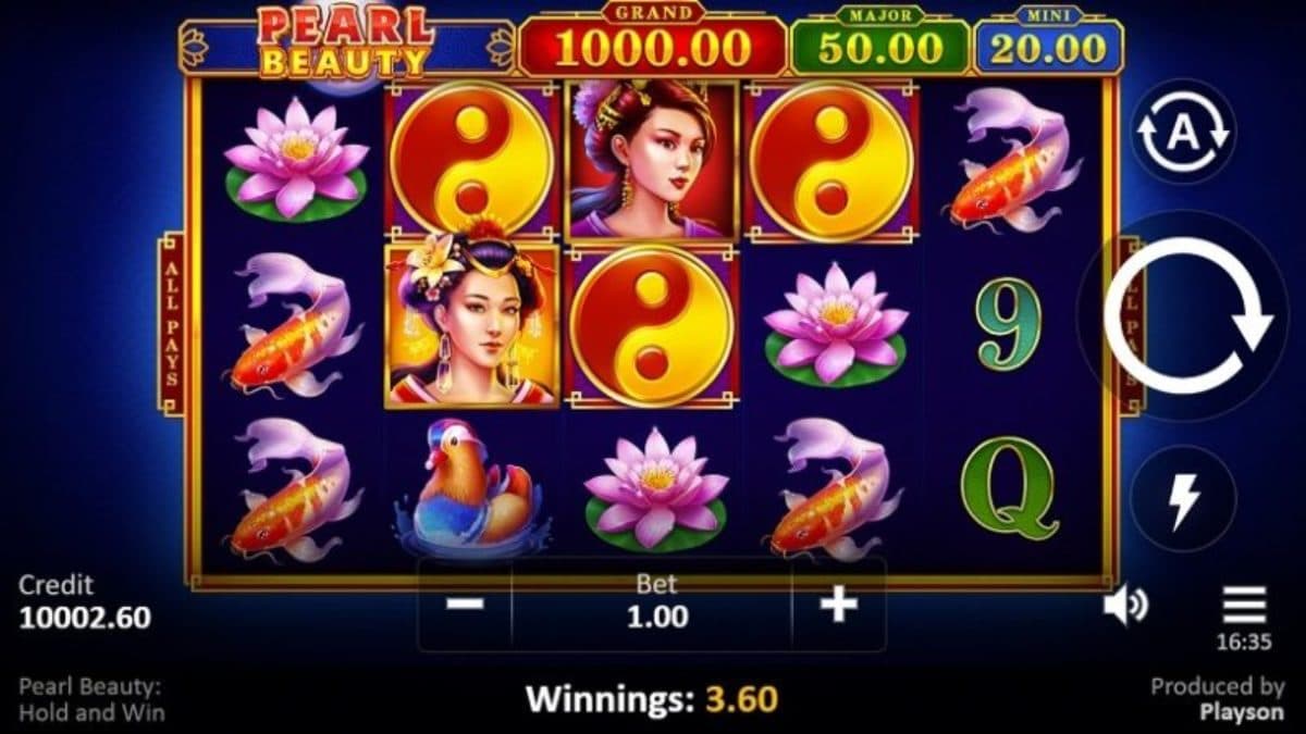 Pearl Beauty Hold and Win Slot Gameplay