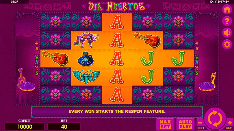 Dia Muertos slot gameplay