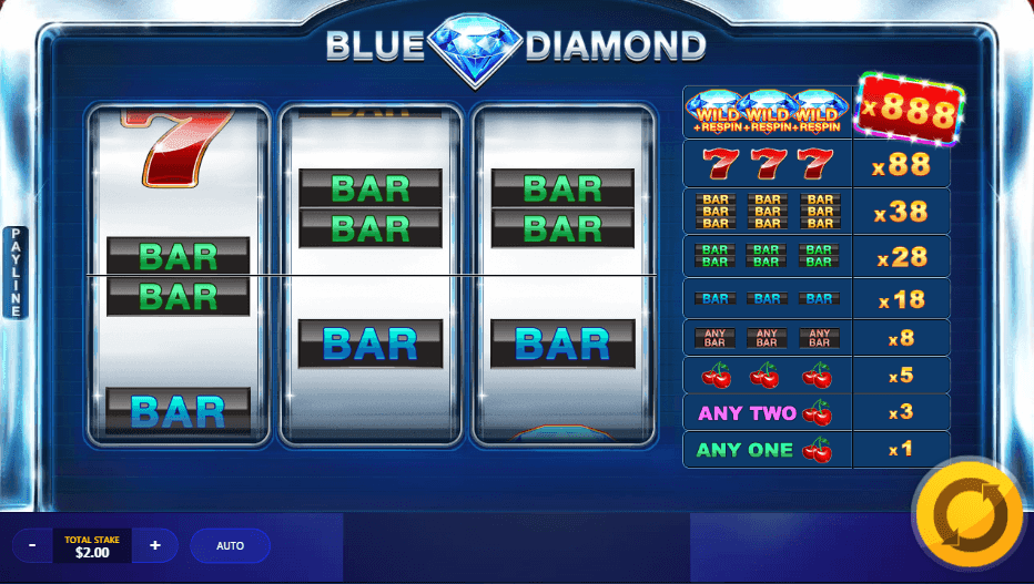 blue diamond slot review