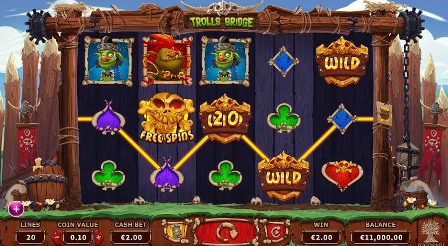 trolls bridge slot