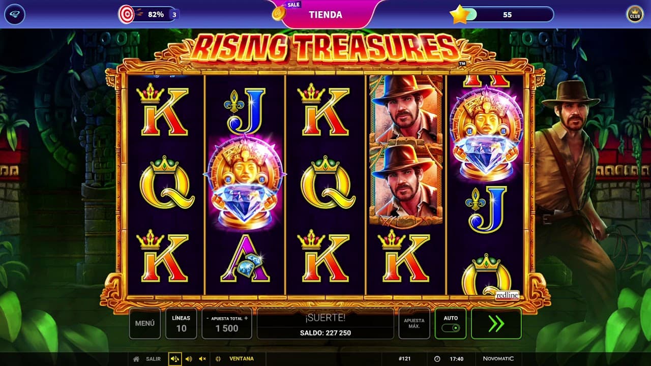 Rising Treasures Slot Gameplay