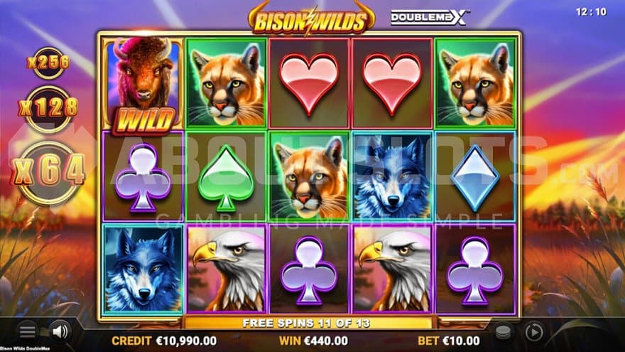 A 64x multiplier in the Free Spins.