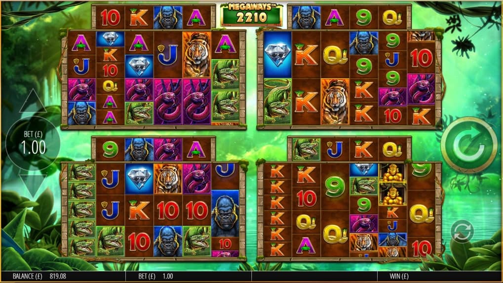 Gorilla Gold Megaways Slot Gameplay