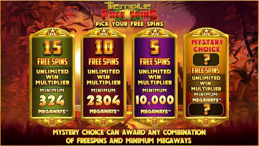 temple of treasure free spins