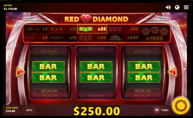 Red Diamond slot by Red Tiger Gaming