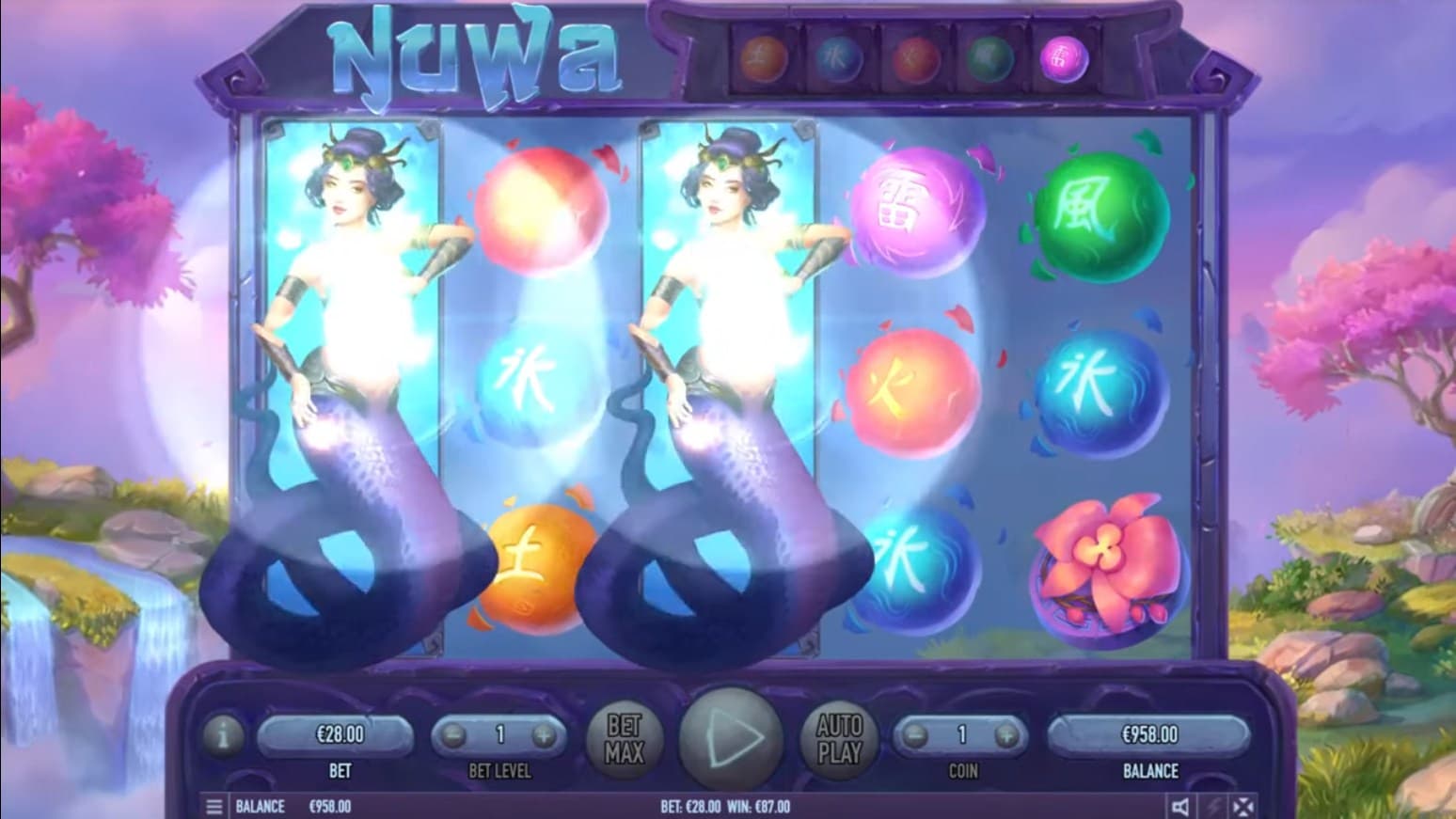 Nuwa Slot Gameplay