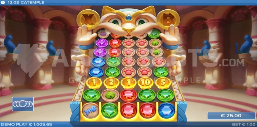 A screenshot of a coin row with 5 Coin symbols