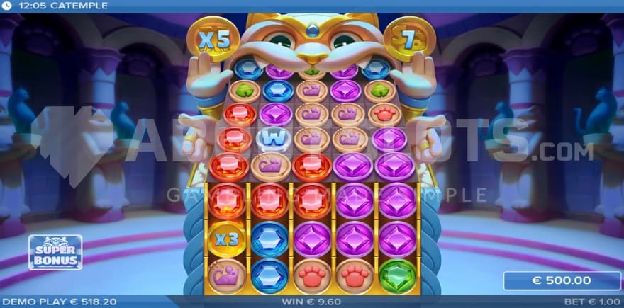 A screenshot of the Super Free Spins feature