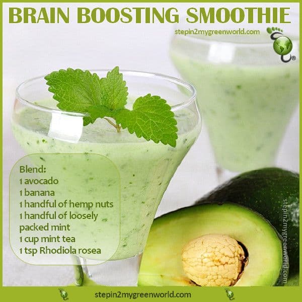 Foods for winning - have a brain boosting smoothie by your side.