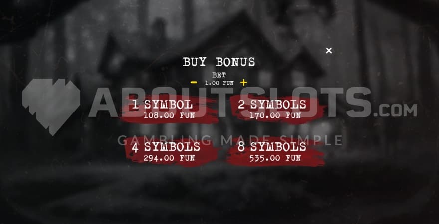 A screenshot of the feature buy options