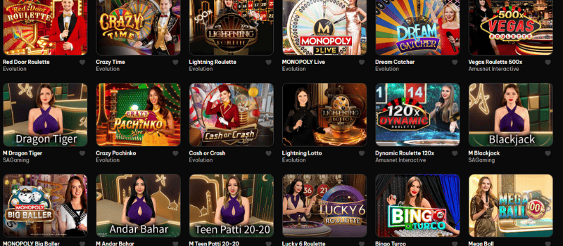 Play live casino games like roulette, blackjack, and more at LuckyHour Casino.