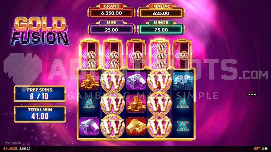 A win of €41 in the Free Spins.