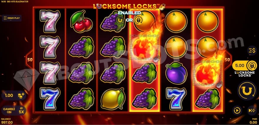 Lucksome Locks feature being presented.