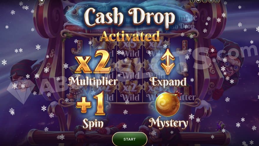 An intro screen to the Cash Drop feature.