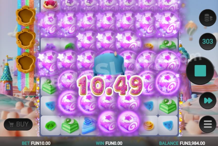 A screenshot of the re-spin feature