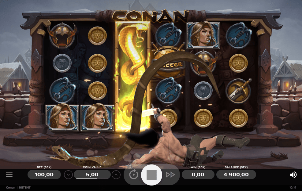 Conan slot gameplay