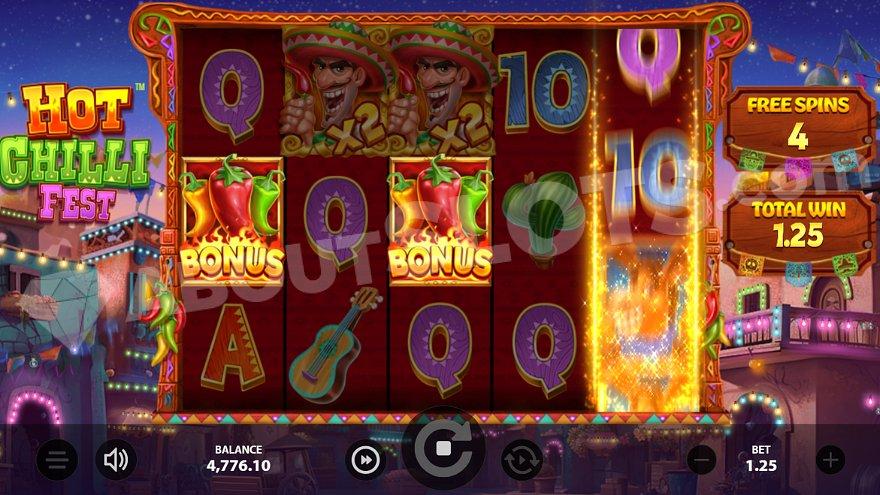 Wild 2X symbols on reels 2 and 3 in the Free Spins.