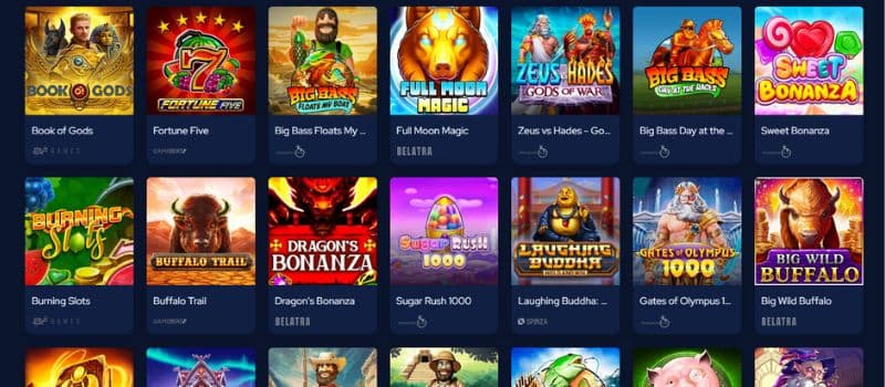 A selection of the video slots offered at BetBeast.