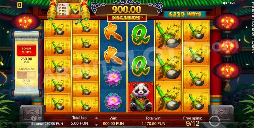 A screenshot of the Expanding Symbols in Free Spins