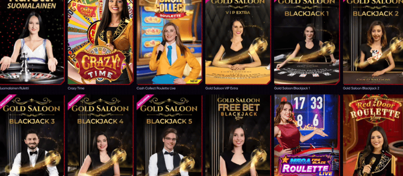 Live Dealer Casino at QuickWin Casino.